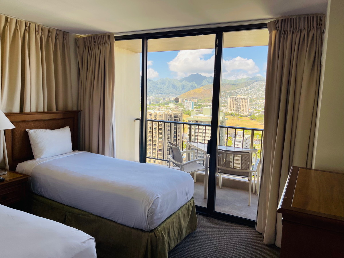 アストンワイキキサンセットのバルコニー