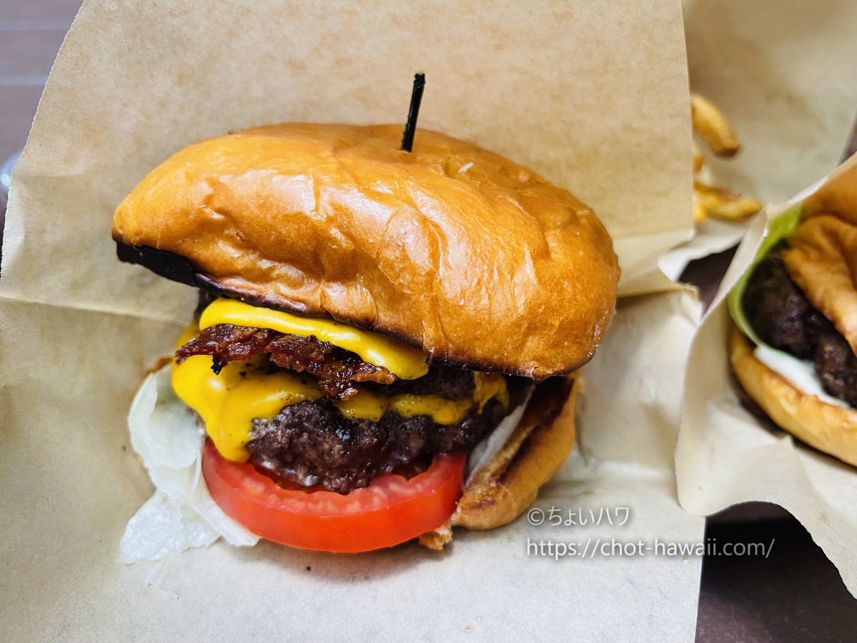 ヴィレッジバーガーのダブルチーズバーガー